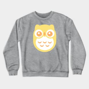 Yellow Cute baby Owl Crewneck Sweatshirt